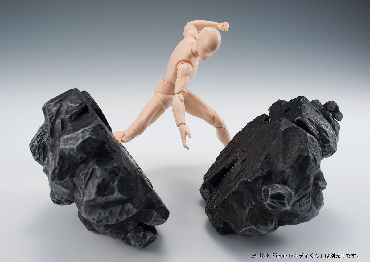 魂EFFECT ROCK Gray Ver. ノンスケール PVC&amp;ABS製 z2zed1b 魂EFFECTシリーズ ROCK Gray Ver. | 魂ウェブ